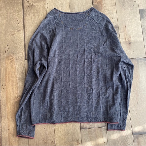 Carbon2Cobalt Pullover Sweater Ramie Cotton Gray - Picture 2 of 5